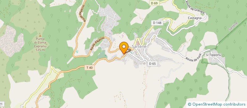 localisation de l'entreprise SAN DAMIANU à SARTENE