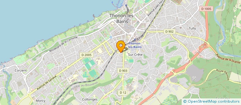 localisation de l'entreprise SAN-ELEC à THONON-LES-BAINS