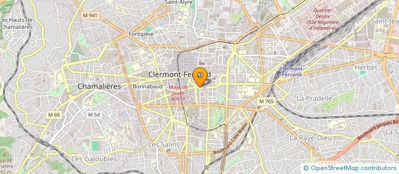 localisation de l'entreprise SAN'EMA à CLERMONT-FERRAND