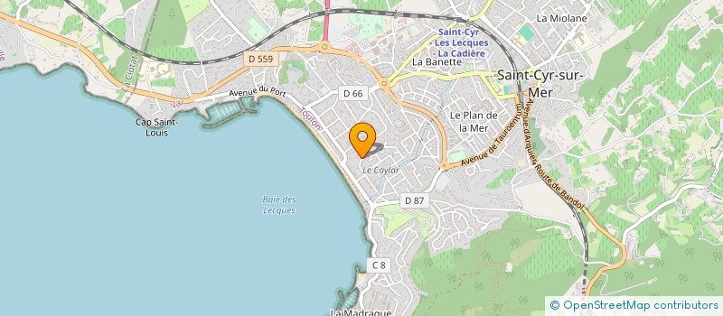 localisation de l'entreprise SAN EMILIO à SAINT-CYR-SUR-MER