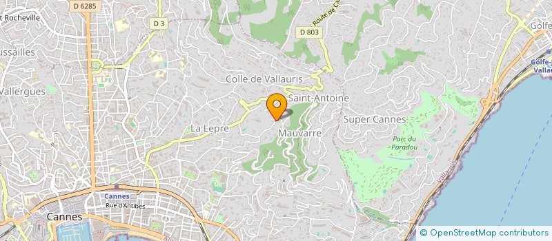 localisation de l'entreprise SAN LORENZO à CANNES