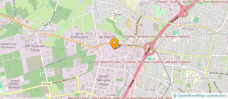 localisation de l'entreprise SAN MARTIN à MERIGNAC