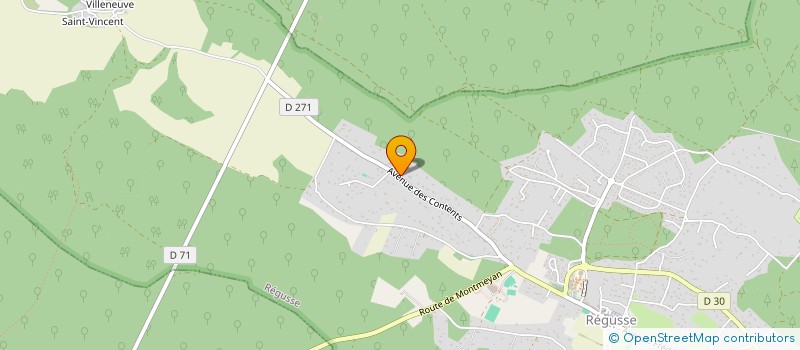 localisation de l'entreprise SAN MARTIN à REGUSSE