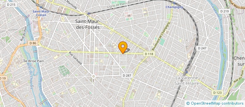 localisation de l'entreprise SAN MARTIN CUISINES  SAINT-MAUR-DES-FOSSES