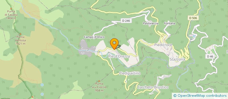 localisation de l'entreprise SAN PEDRONE à PIEDICROCE