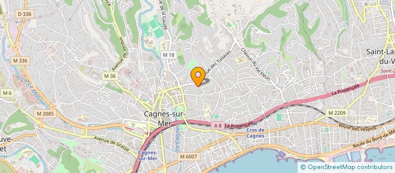 localisation de l'entreprise SAN PIELUCE à CAGNES-SUR-MER