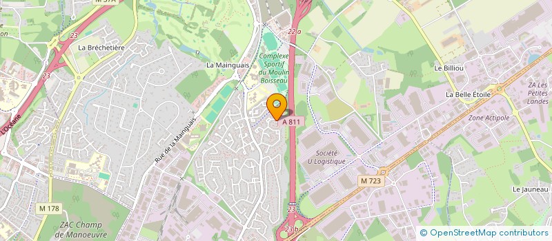 localisation de l'entreprise SAN SIRO 95  CARQUEFOU