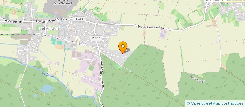 localisation de l'entreprise SAN SOCIETE ALSACIENNE DE NETTOYAGE à BETSCHDORF