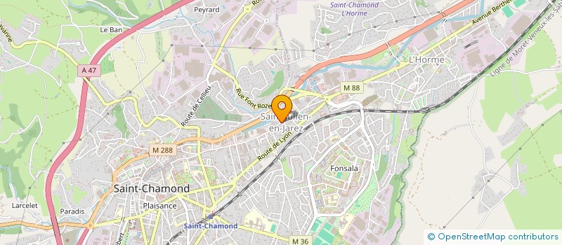 localisation de l'entreprise SAN'SOUCIS à SAINT-CHAMOND