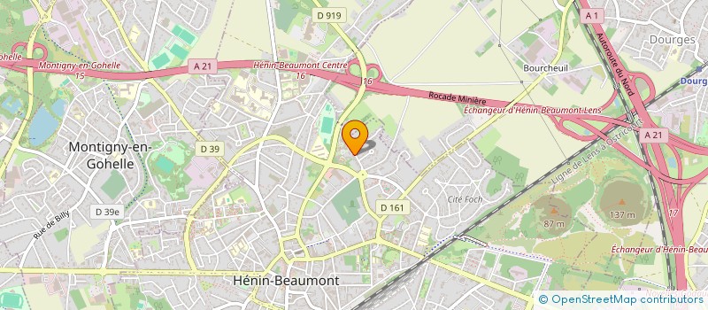 localisation de l'entreprise SAN-T  HENIN-BEAUMONT