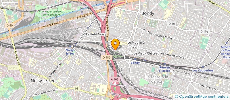 localisation de l'entreprise SAN TELECOM  BONDY