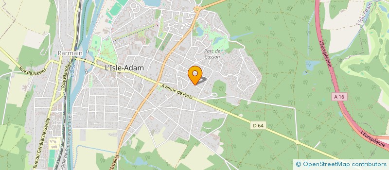 localisation de l'entreprise SAN ZOLA  L'ISLE-ADAM