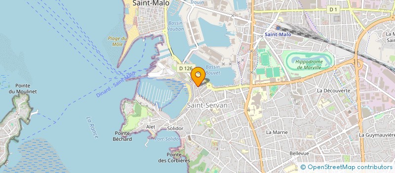 localisation de l'entreprise SANA à SAINT-MALO