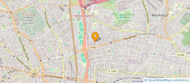 localisation de l'entreprise SANA à MONTREUIL