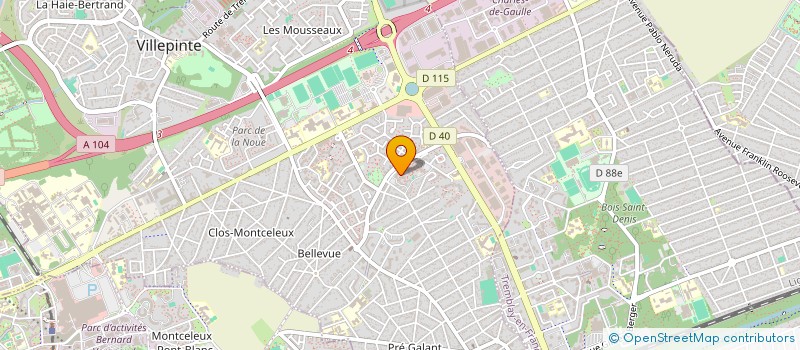 localisation de l'entreprise SANA à VILLEPINTE