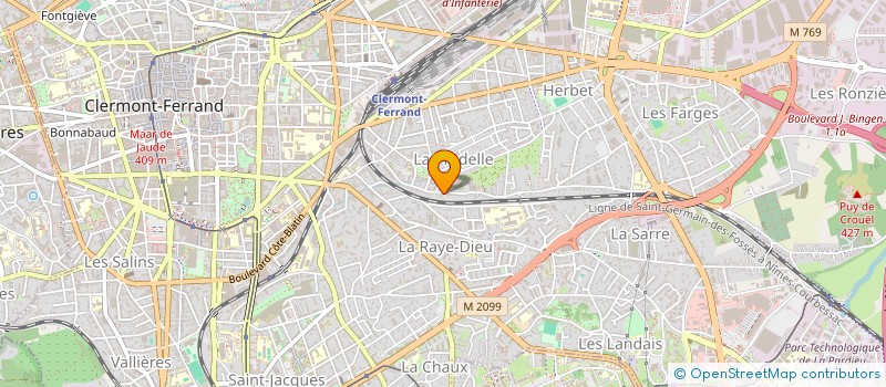 localisation de l'entreprise SANA  CLERMONT-FERRAND