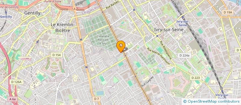 localisation de l'entreprise SANA à IVRY-SUR-SEINE