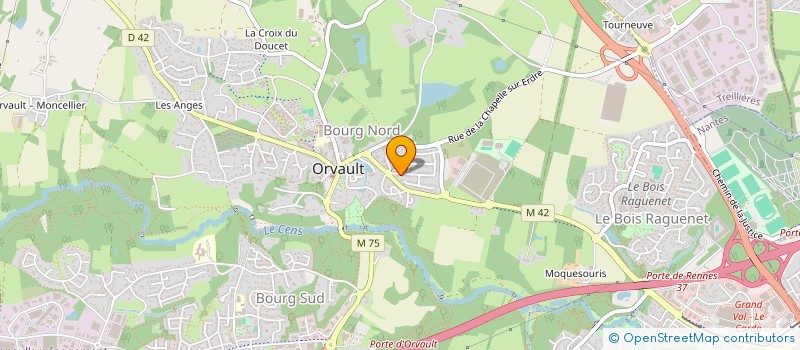 localisation de l'entreprise SANA à ORVAULT