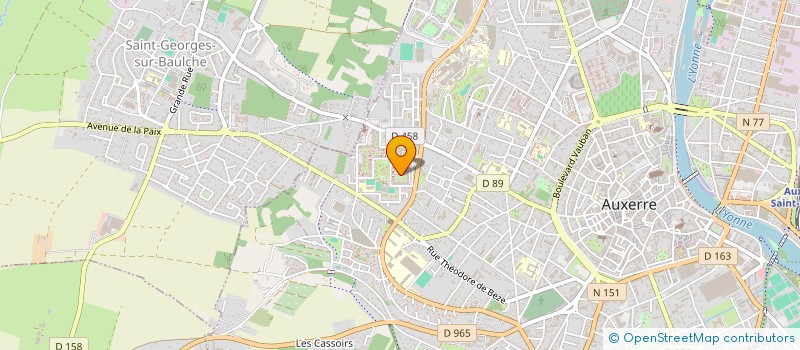 localisation de l'entreprise SANA à AUXERRE