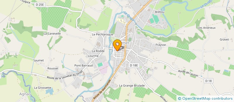 localisation de l'entreprise SANA  EYMET