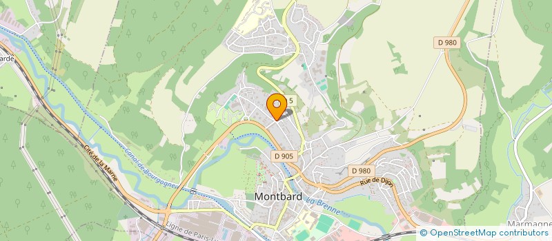 localisation de l'entreprise SANA à MONTBARD