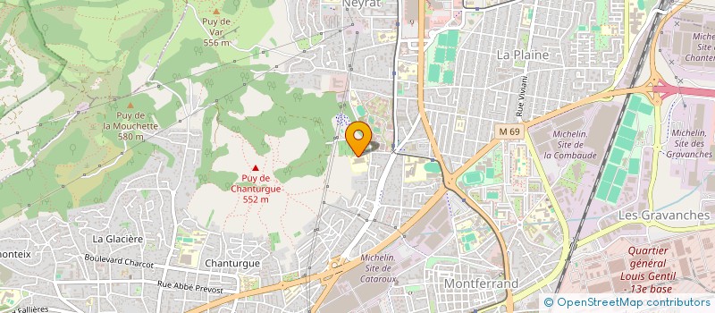 localisation de l'entreprise SANA+  CLERMONT-FERRAND