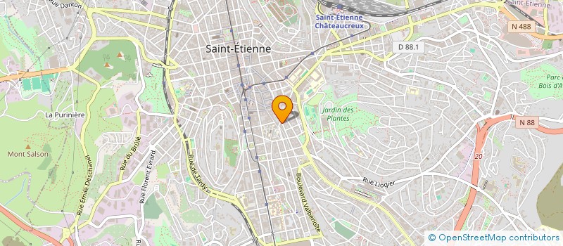 localisation de l'entreprise SANA BEAUTE  SAINT-ETIENNE