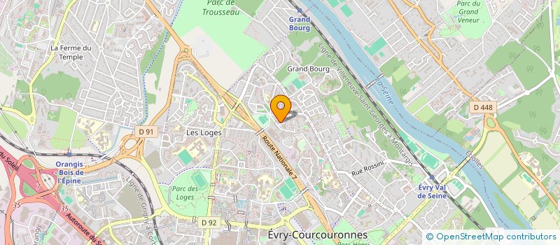 localisation de l'entreprise SANA CENTER à EVRY-COURCOURONNES