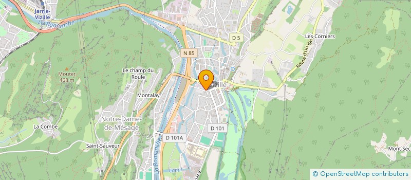 localisation de l'entreprise SANA MATHIS  VIZILLE