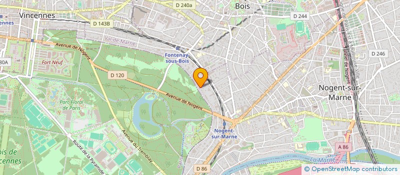 localisation de l'entreprise SANA RONDA & CO à FONTENAY-SOUS-BOIS