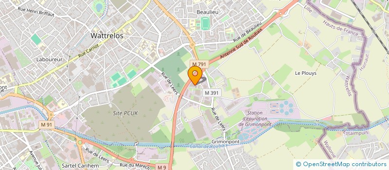 localisation de l'entreprise SANA TRADING  WATTRELOS