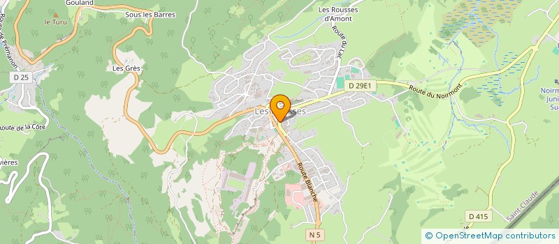 localisation de l'entreprise SANAC IMMOBILIER à LES ROUSSES