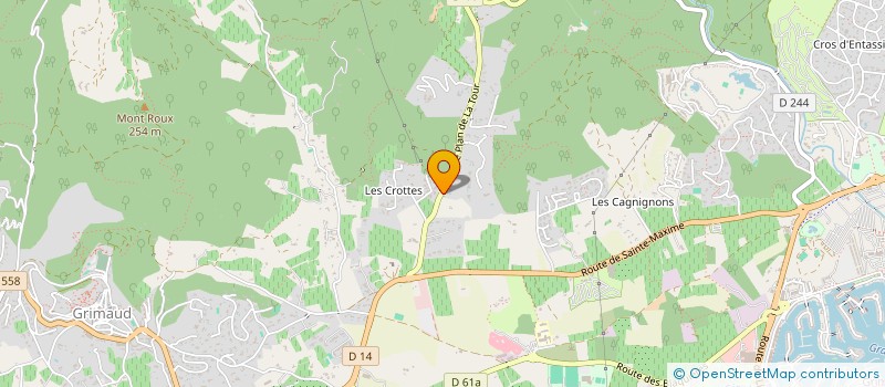 localisation de l'entreprise SANACHA FRANCE à GRIMAUD