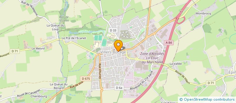 localisation de l'entreprise SANACLO  VILLERS-BOCAGE