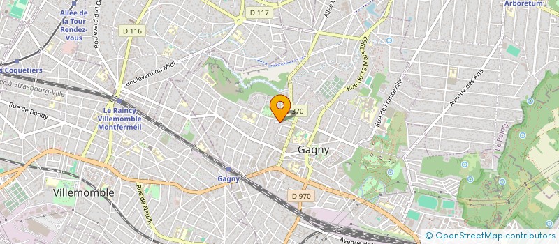 localisation de l'entreprise SANADA à GAGNY