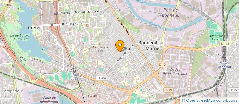 localisation de l'entreprise SANADENTAL à BONNEUIL-SUR-MARNE
