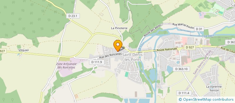 localisation de l'entreprise SANAFRA INVEST à SAINT-DENIS-LANNERAY