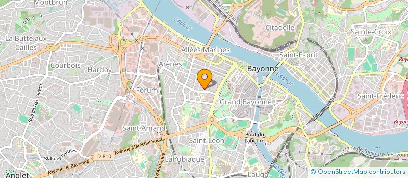 localisation de l'entreprise SANAGA à BAYONNE