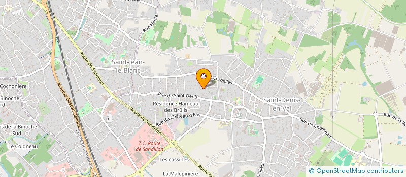localisation de l'entreprise SANAGA IMMOBILIER à SAINT-DENIS-EN-VAL