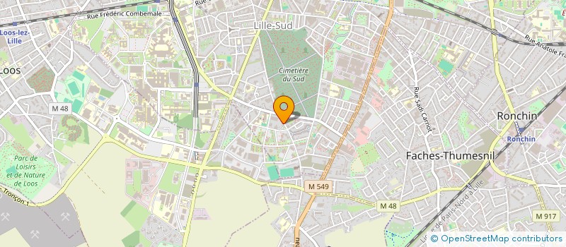 localisation de l'entreprise SANAH à LILLE