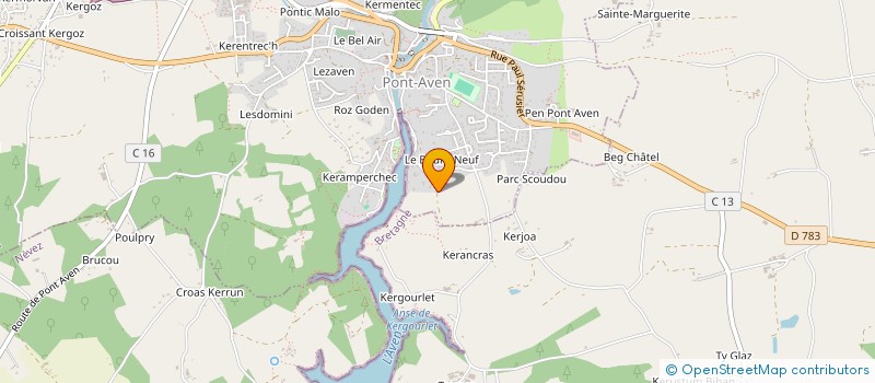 localisation de l'entreprise SANAKA à PONT-AVEN
