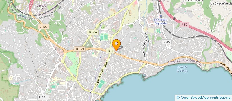 localisation de l'entreprise SANAMA  LA CIOTAT