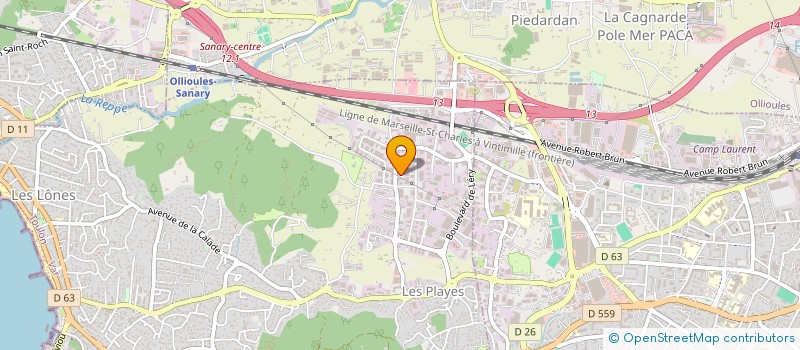 localisation de l'entreprise SANAPPRO à SIX-FOURS-LES-PLAGES