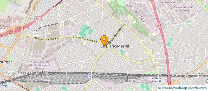 localisation de l'entreprise SANAPRA à LE BLANC-MESNIL
