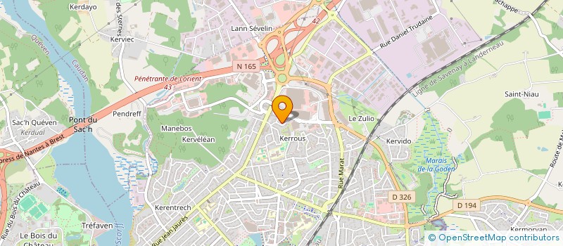 localisation de l'entreprise SANAREST  LANESTER