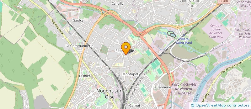 localisation de l'entreprise SANARISOFA  NOGENT-SUR-OISE