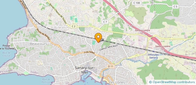 localisation de l'entreprise SANARY à SANARY-SUR-MER