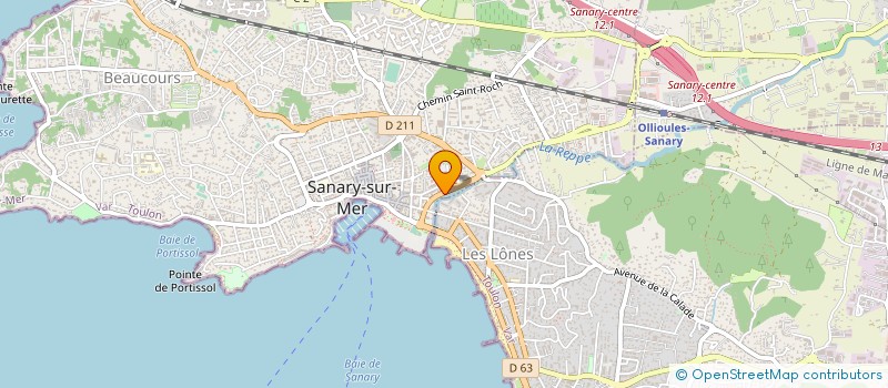 localisation de l'entreprise SANARY IMMO GEST à LA VALETTE-DU-VAR
