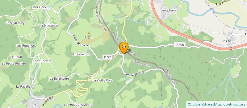 localisation de l'entreprise SANAUD  LA ROSIERE