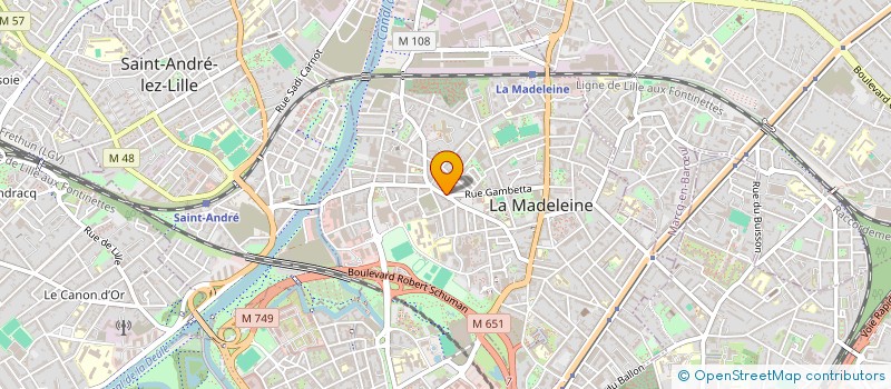 localisation de l'entreprise SANAZA CALMETTE à LA MADELEINE